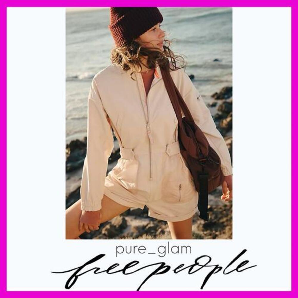 Free People jumpsuit shortsie utility
